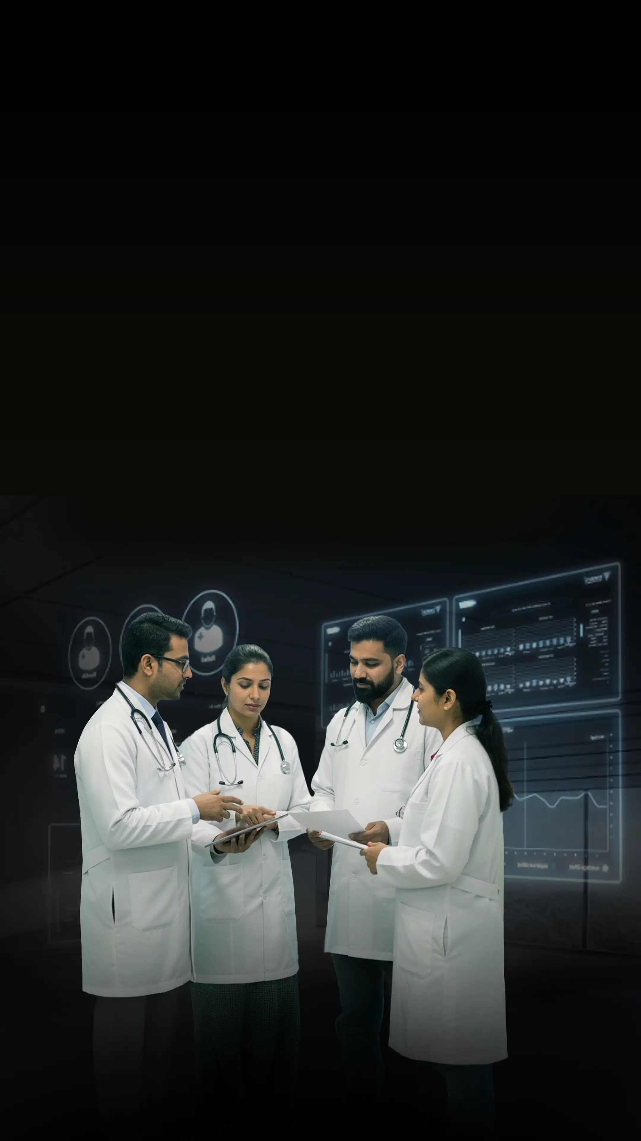 Clinical research — medical team in discussion