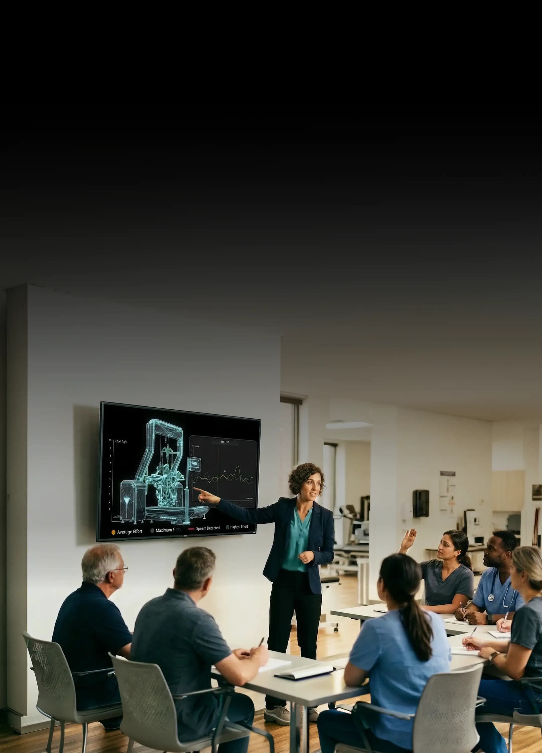 Product training — medical team in discussion